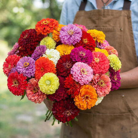 Benary's Giant Mix, Zinnia Seeds - Packet image number null